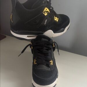 Jordan Women's Sneakers in Black and Gold
